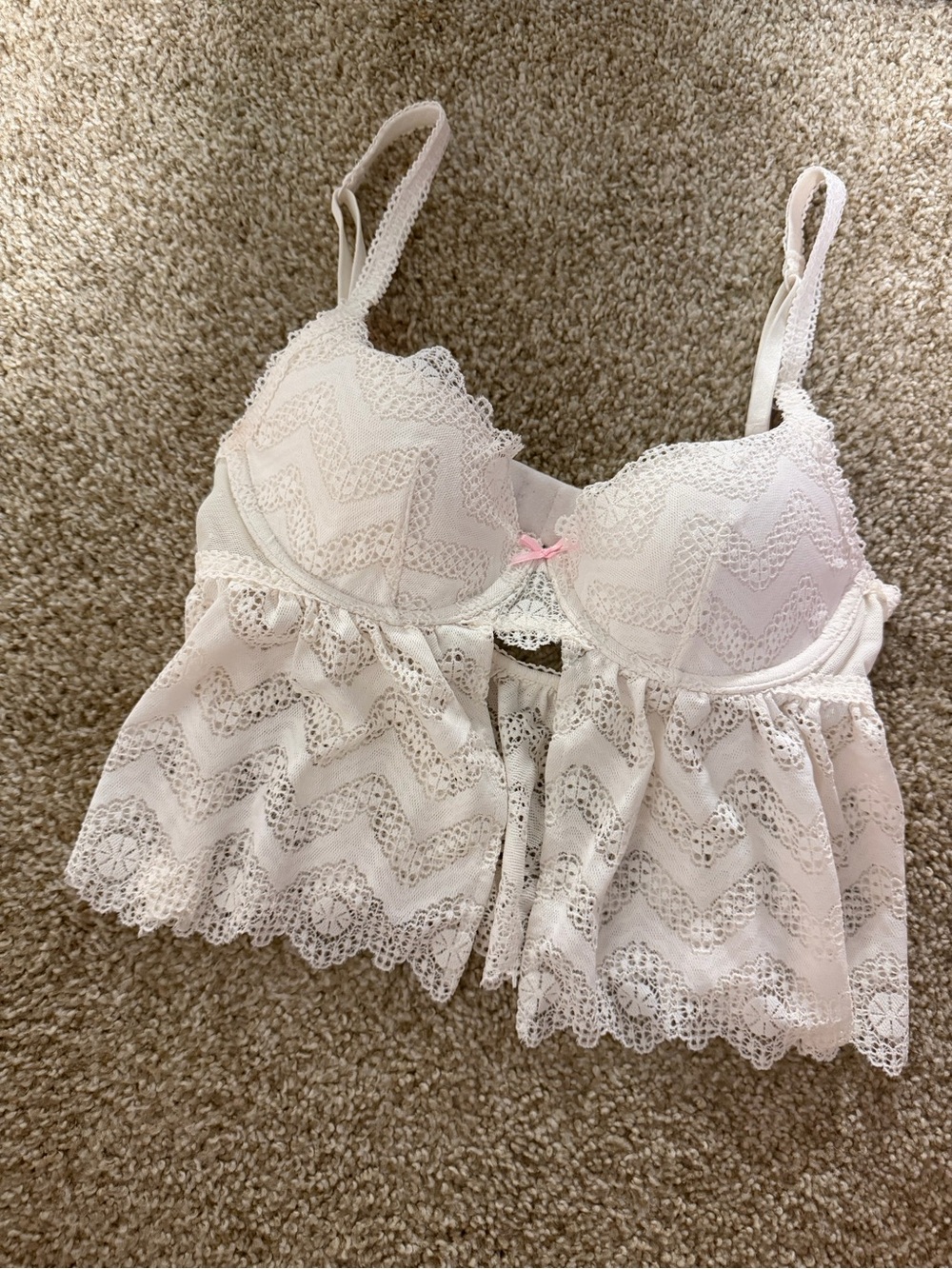 Victoria secret Women's Lace Babydoll Bralette(B-Cup)